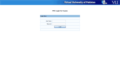 Desktop Screenshot of campusexams.vu.edu.pk