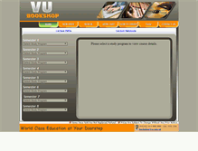 Tablet Screenshot of bookshop.vu.edu.pk